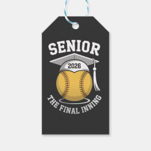 Etiquetas Para Regalos Senior La Graduación Final Inning 2026 De Softball