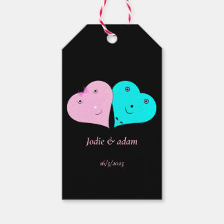 Etiquetas Para Regalos señor y señora corazones