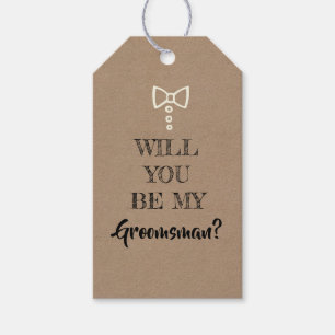 Etiquetas Para Regalos ¿Serás Mi Groomsman?