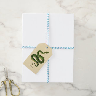 Etiquetas Para Regalos Serpiente Verde