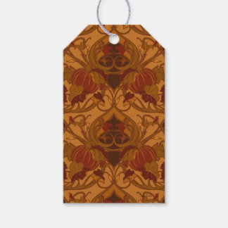 Etiquetas Para Regalos Servilletas de calabazas y enredaderas de otoño
