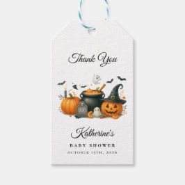 Etiquetas Para Regalos Sexo de calabaza suave Baby Shower de Halloween ne