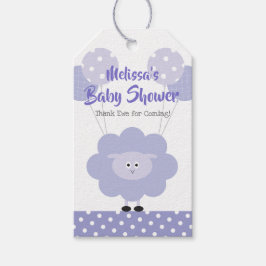 Etiquetas Para Regalos Sexo de cordero púrpura Sexo Baby Shower Neutral d