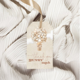 Etiquetas Para Regalos Sexo neutro Baby Shower de Teddy Bear Balloon