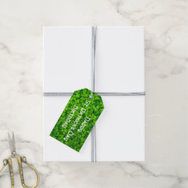 Etiquetas Para Regalos Shamrock Clover deja el cumpleaños de San Patricio