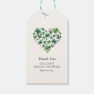 Etiquetas Para Regalos Shamrock Heart St Patricks Day Bridal Shower