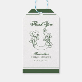 Etiquetas Para Regalos Shamrock Horseshoe Bridal Shower Thank You