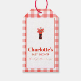 Etiquetas Para Regalos She Is Ready to Pop Red Soda Pop Baby Shower