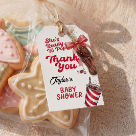 Etiquetas Para Regalos She's Ready to Pop Baby Shower Gift Tag