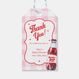 Etiquetas Para Regalos She's Ready to Pop Soda Baby Shower Gift Tags