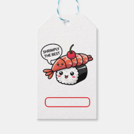 Etiquetas Para Regalos shrimply el mejor sushi kawaii