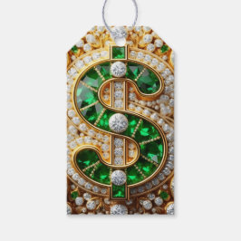 Etiquetas Para Regalos Signo de dólar 