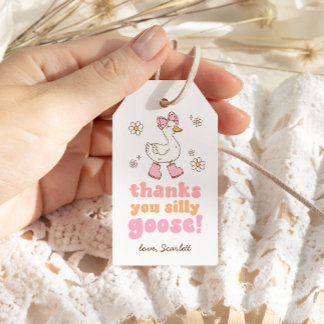 Etiquetas Para Regalos Silly Goose Birthday Favor Tags