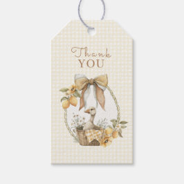 Etiquetas Para Regalos Silly Goose Lemon Watercolor Baby Shower Thank You