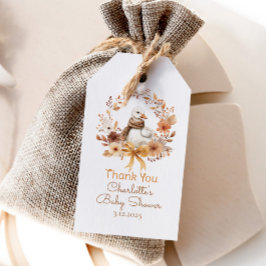 Etiquetas Para Regalos Silly Goose Rustic Fall Baby shower Thank you