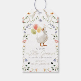 Etiquetas Para Regalos Silly Goose Wildflower Floral Baby Shower