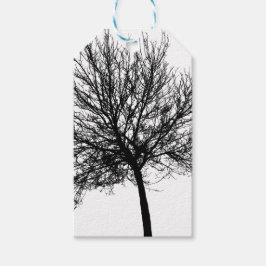 Etiquetas Para Regalos Silueta de árbol