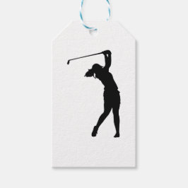 Etiquetas Para Regalos Silueta de persona de golf deportes Golfista   