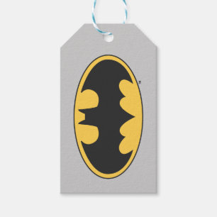 Etiquetas Para Regalos Símbolo de Batman Logotipo Oval