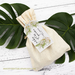 Etiquetas Para Regalos Símbolo de nuestro aprecio Boda de pampas tropical