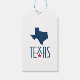 Etiquetas Para Regalos Símbolos de Texas, Texas, azul marino