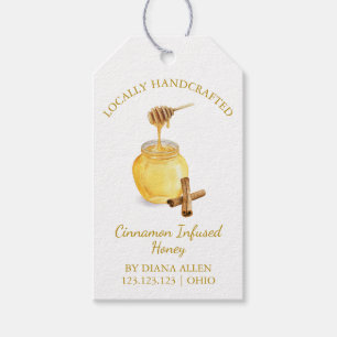 Etiquetas Para Regalos Simple Cinnamon Infused Honey Hang Tag l Blanco