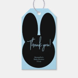 Etiquetas Para Regalos Simple conejo agradecimiento baby shower