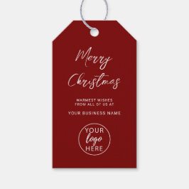 Etiquetas Para Regalos Simple Custom Business Logo Merry Christmas