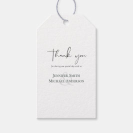 Etiquetas Para Regalos Simple elegancia Script Modern Wedn Favor