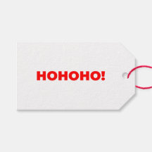 Simple HOHOHO! Texto Papá Noel Rojo Navidad