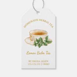 Etiquetas Para Regalos Simple Lemon Balm Tea Hang Tag