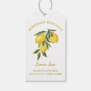 Etiquetas Para Regalos Simple Lemon Jam Hang Tag l White