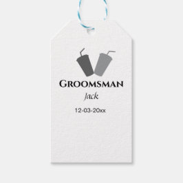 Etiquetas Para Regalos SIMPLE MINIMAL añada tu nombre personalizado groom