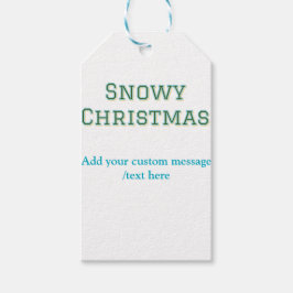 Etiquetas Para Regalos Simple minimal green happy holidays Christmas 