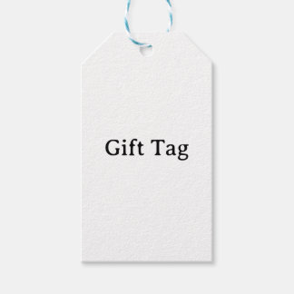 Etiquetas Para Regalos Simple Profesional Azul y Blanco Cordón Mate