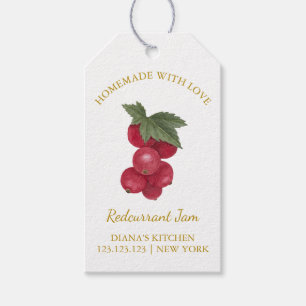 Etiquetas Para Regalos Simple Redcurrant Redcurrant Jam Hang Tag l White