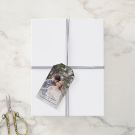 Etiquetas Para Regalos Simple romantic Custom Photo Save New Date