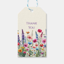 Etiquetas Para Regalos Sinfonía de Flores Silvestres-Boda-