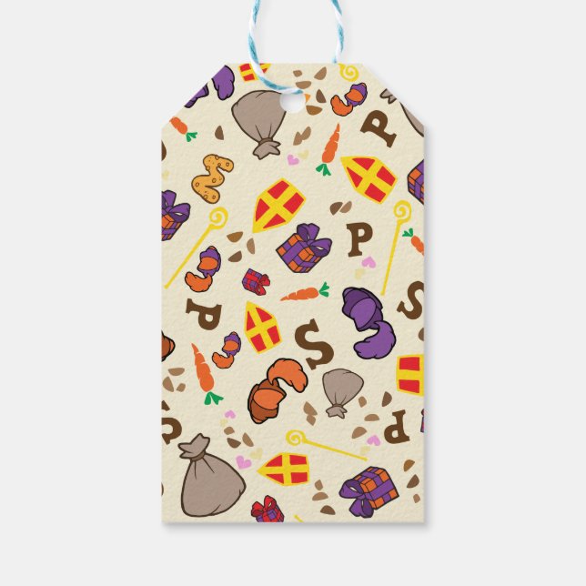 Etiquetas Para Regalos Sinterklaas Feest (Reverso)