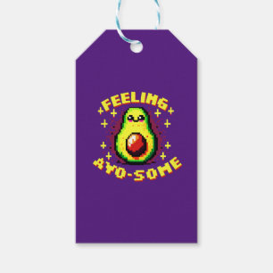 Etiquetas Para Regalos Sintiéndose Avo-Alguna - Gracioso diseño de aguaca