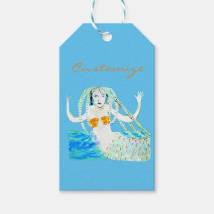 Etiquetas Para Regalos Sirena con Dreadlocks Thunder_Cove