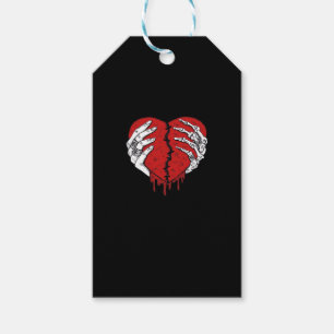 Etiquetas Para Regalos Skeleton Hands Hearts Classic Trending