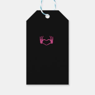 Etiquetas Para Regalos Skeleton Heart Hands Classic
