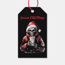 Etiquetas Para Regalos Skeleton Navidades de la temporada de Creeping