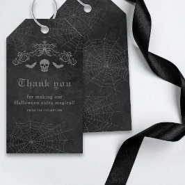 Etiquetas Para Regalos Skull Y Bats Dark Gothic Halloween Gracias