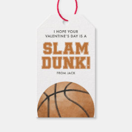Etiquetas Para Regalos Slam Dunk Valentine Classroom Favor Tag
