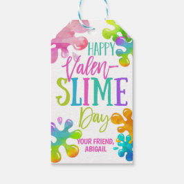 Etiquetas Para Regalos Slime Valentine Favor Tag