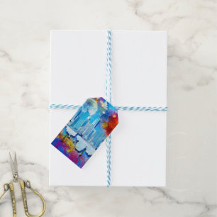 Etiquetas Para Regalos SlipperyJoe NYC grafiti luna rodeada de nubes dram