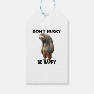 Etiquetas Para Regalos Sloth No Date Prisa Sé Feliz