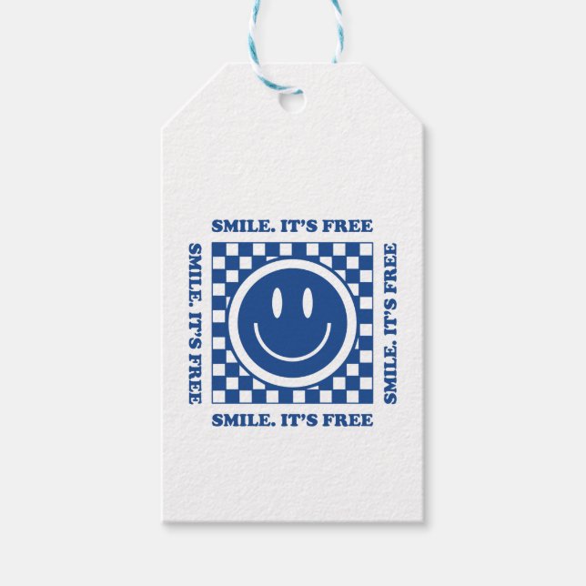 Etiquetas Para Regalos Smile It's Free (Anverso)